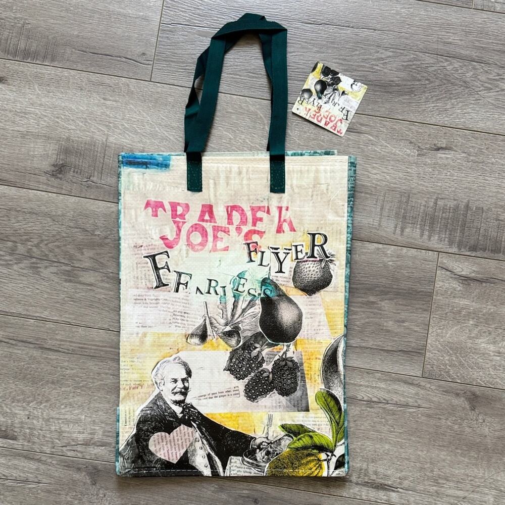 Trader Joe’s Fearless Flyer Reusable Grocery Tote Bag NWT Rare Collectible